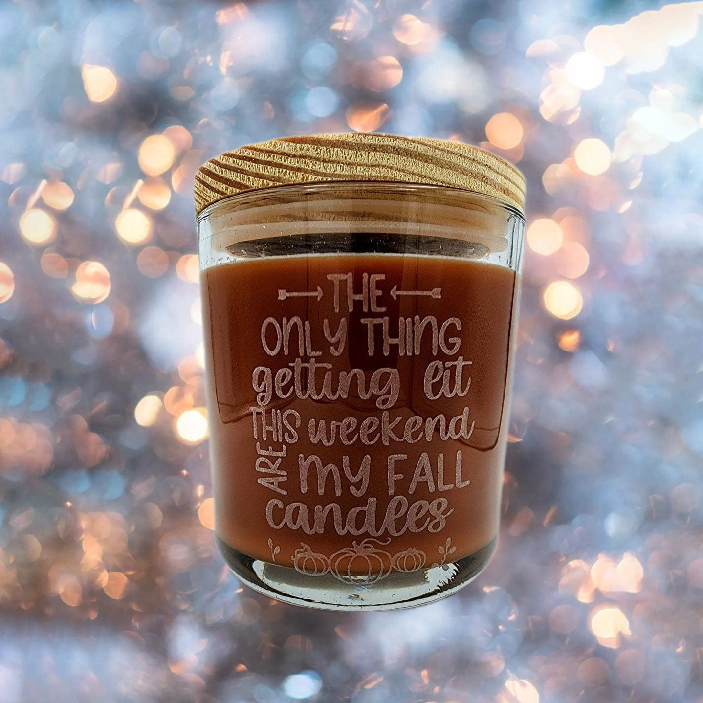 Scented Candle, custom engraved soy based, personalized gift, wedding, holiday, 14 ounce with lid