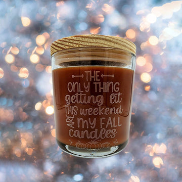 Scented Candle, custom engraved soy based, personalized gift, wedding, holiday, 14 ounce with lid