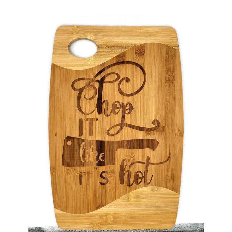 Personalized, 13 3/4x11 Bamboo Cutting Board , custom engraved chopping block, kitchen accessory, home decor, gift