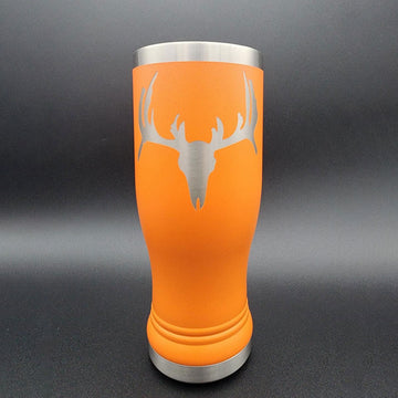 Custom Engraved Insulated Pilsner, Stainless Steel, Powder Coated, Beer Glass