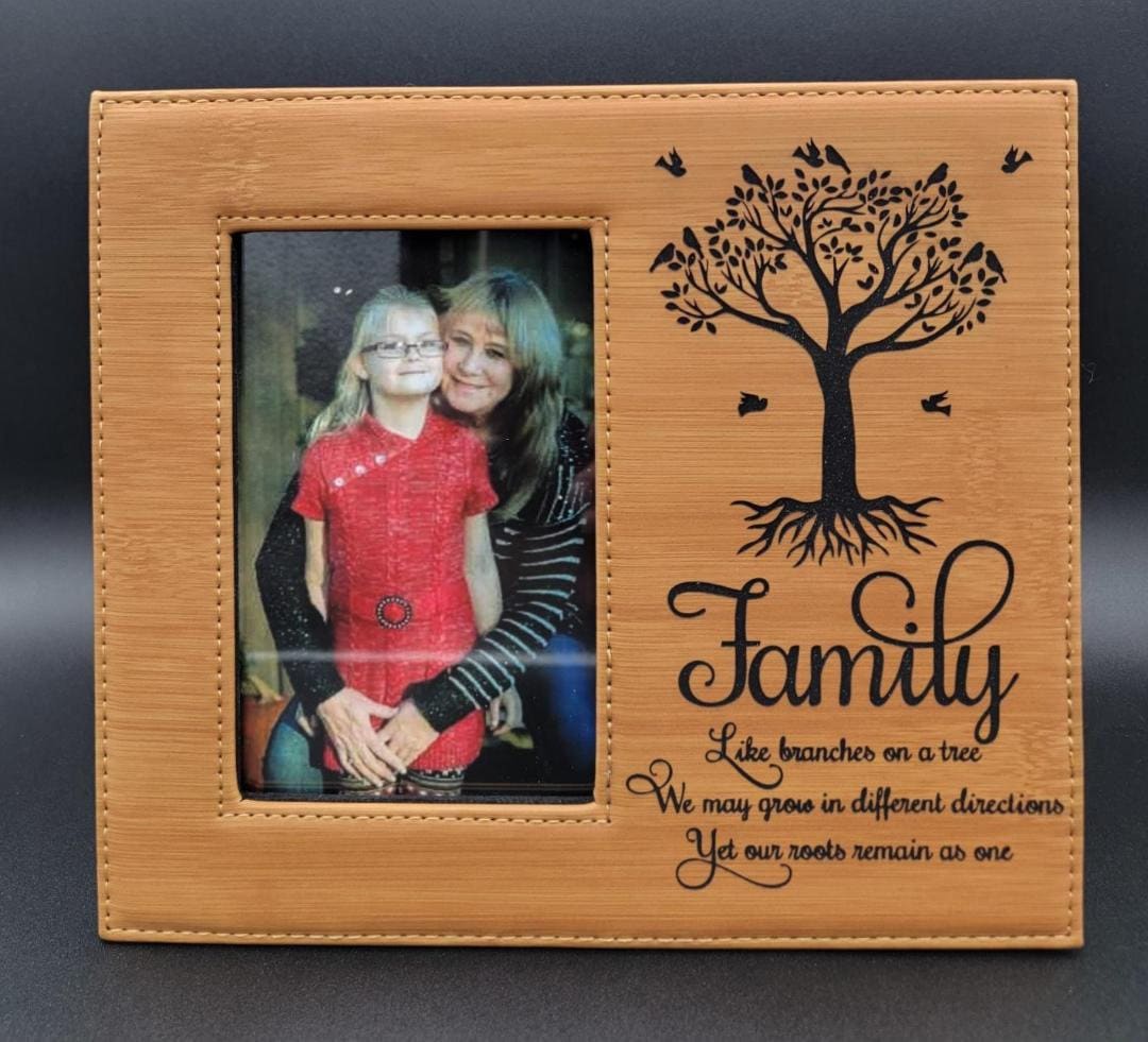 Custom Picture Frame,4x6, custom, family photo frame, leather, gift, wedding, memorial photo frame, special occasion