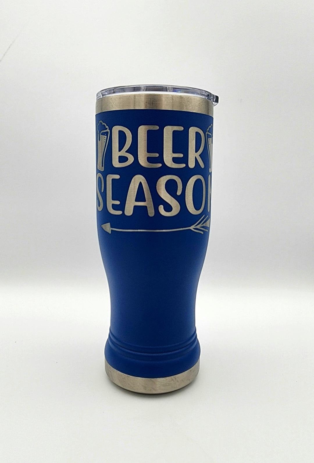 Custom Engraved Insulated Pilsner, Stainless Steel, Powder Coated, Beer Glass